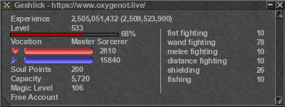 Signature for player Geshlick