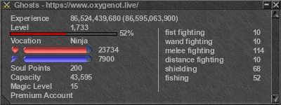 Signature for player Ghosts