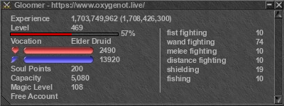 Signature for player Gloomer