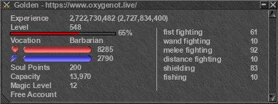 Signature for player Golden