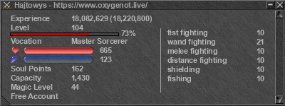 Signature for player Hajtowys