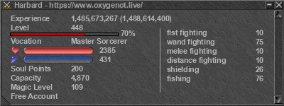 Signature for player Harbard