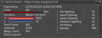 Signature for player Harley Queen