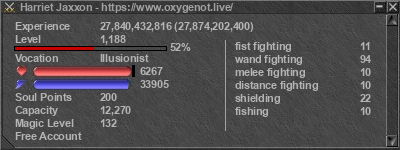 Signature for player Harriet Jaxxon