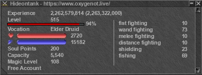 Signature for player Hideontank