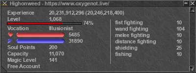 Signature for player Highonweed