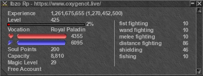 Signature for player Ibzo Rp