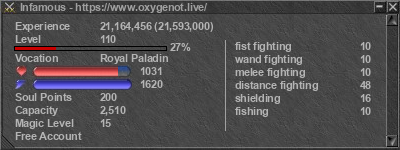 Signature for player Infamous