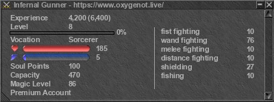 Signature for player Infernal Gunner