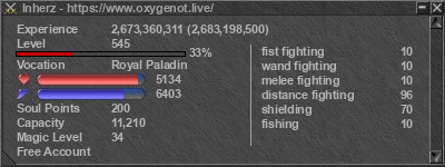 Signature for player Inherz