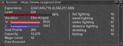 Signature for player Isunner