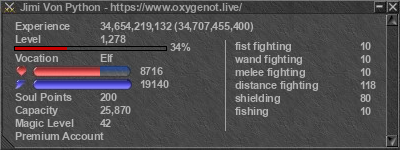 Signature for player Jimi Von Python