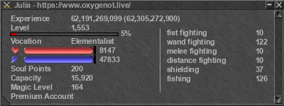 Signature for player Julia