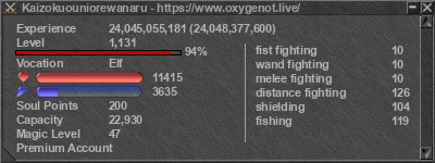 Signature for player Kaizokuouniorewanaru