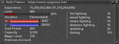 Signature for player Kalle Fiskare