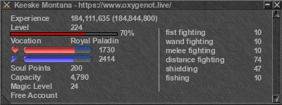 Signature for player Keeske Montana