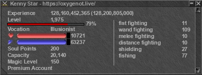 Signature for player Kenny Star