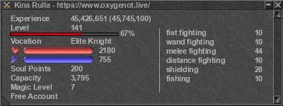 Signature for player Kina Rulla