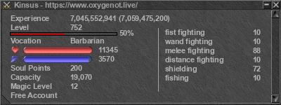 Signature for player Kinsus