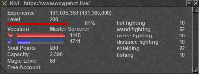 Signature for player Kivi