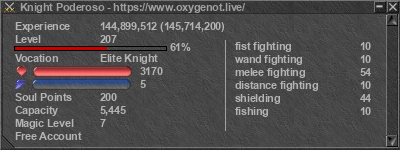 Signature for player Knight Poderoso