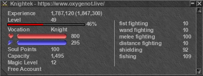 Signature for player Knightek