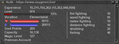 Signature for player Kolik