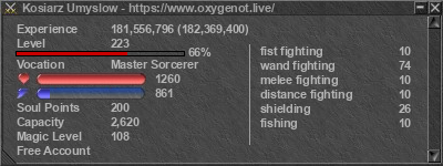 Signature for player Kosiarz Umyslow