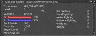 Signature for player Kriminell Knight