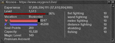 Signature for player Kronos