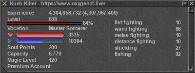 Signature for player Kush Killer