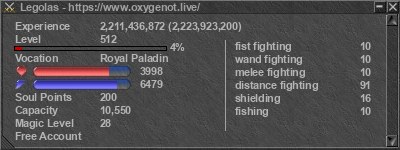 Signature for player Legolas