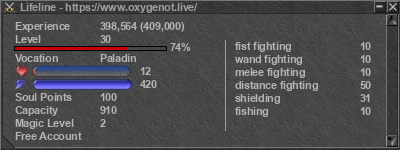 Signature for player Lifeline