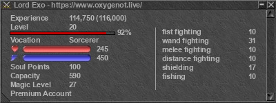 Signature for player Lord Exo