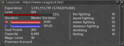 Signature for player Luxorms