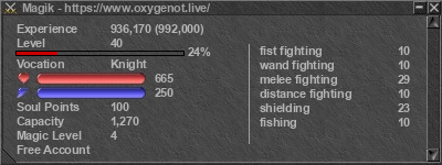 Signature for player Magik