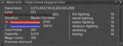 Signature for player Makersote