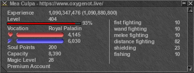 Signature for player Mea Culpa