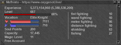 Signature for player Mefhisto