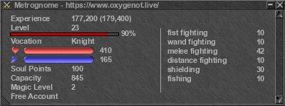 Signature for player Metrognome