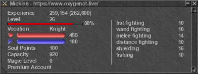 Signature for player Mickins