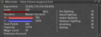 Signature for player Mikemake