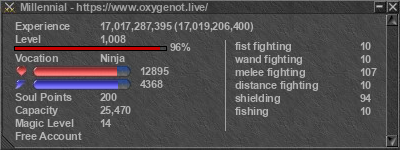 Signature for player Millennial