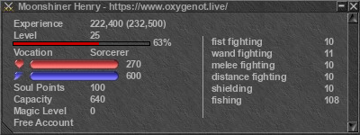 Signature for player Moonshiner Henry