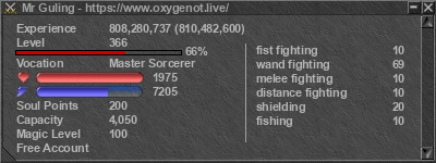 Signature for player Mr Guling