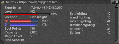 Signature for player Murrek