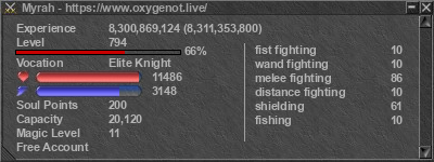 Signature for player Myrah