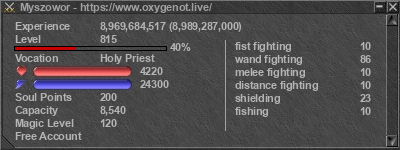 Signature for player Myszowor