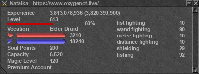 Signature for player Natalka