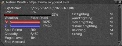 Signature for player Nature Wrath